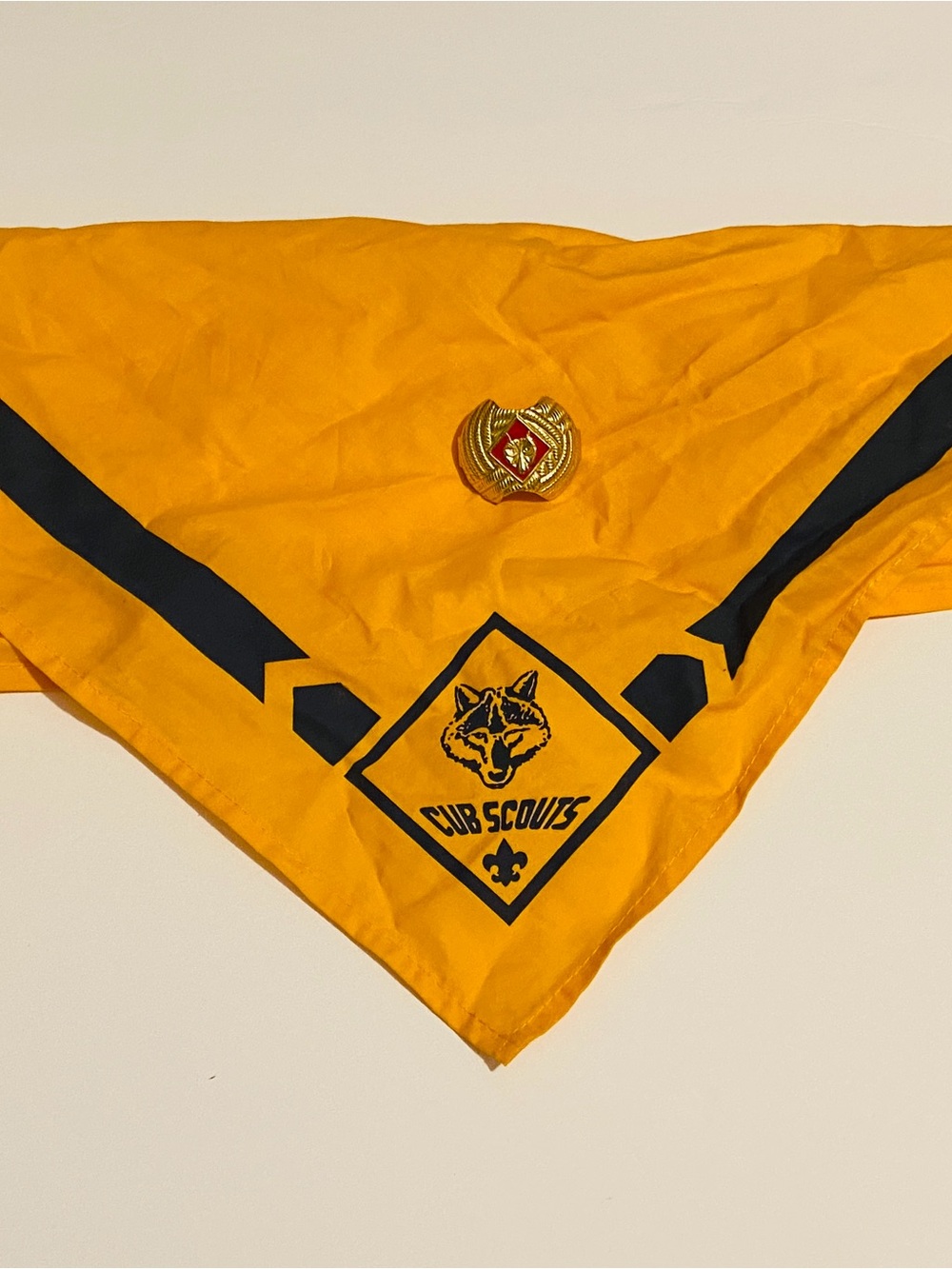 Cub Scouts Wolf neckerchief and slide